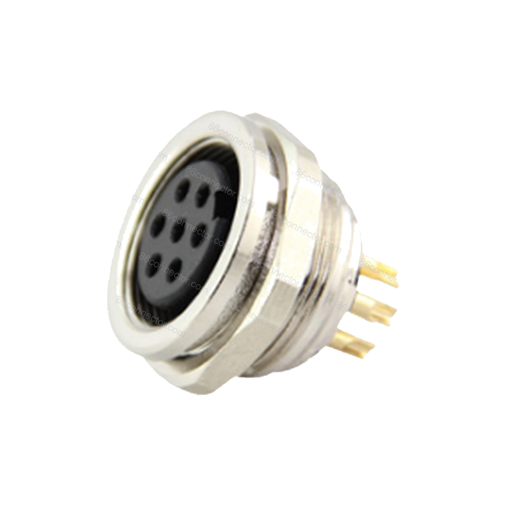 M16F-F1 Panel front mount waterproof female socket/IP65