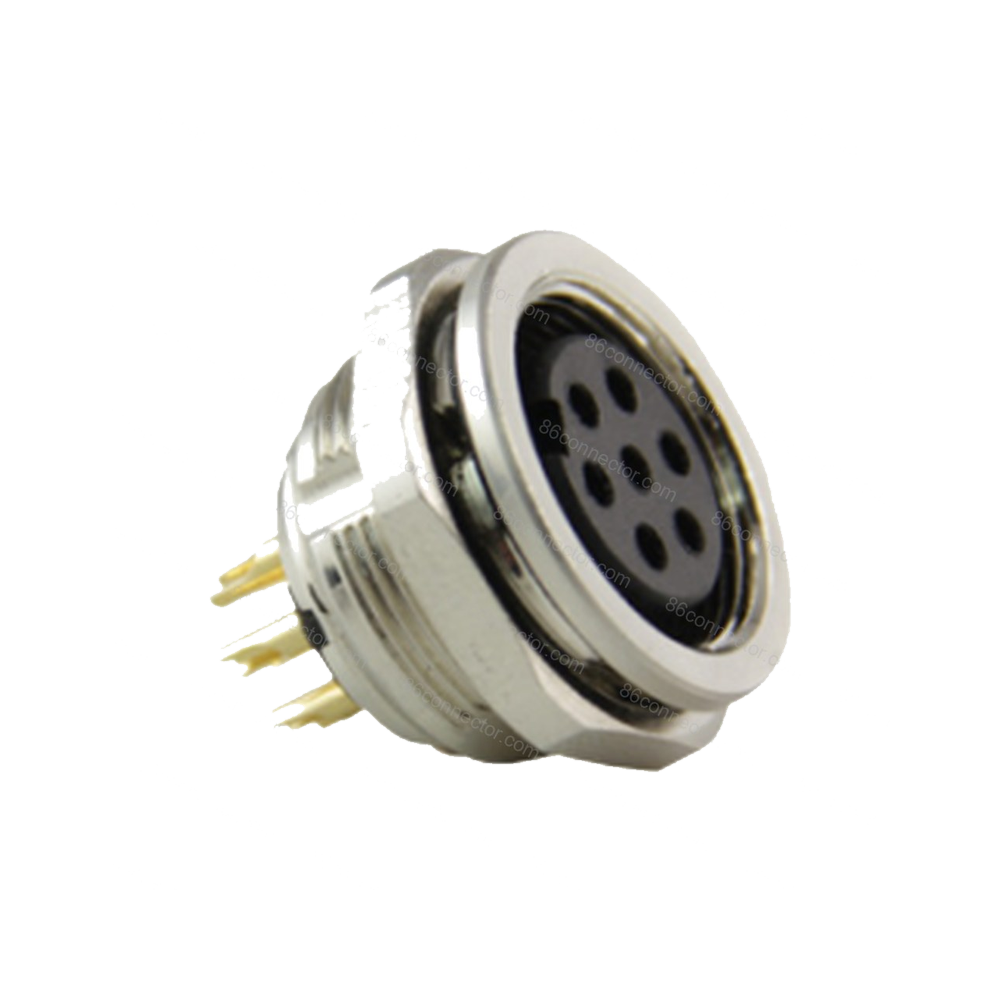 M16F-F1BX Panel front mount waterproof female socket/IP67