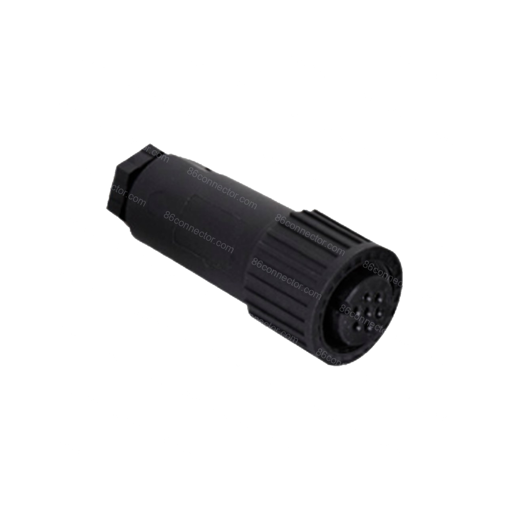 PT-J12-7A Threaded straight female plug/IP67-6+PE