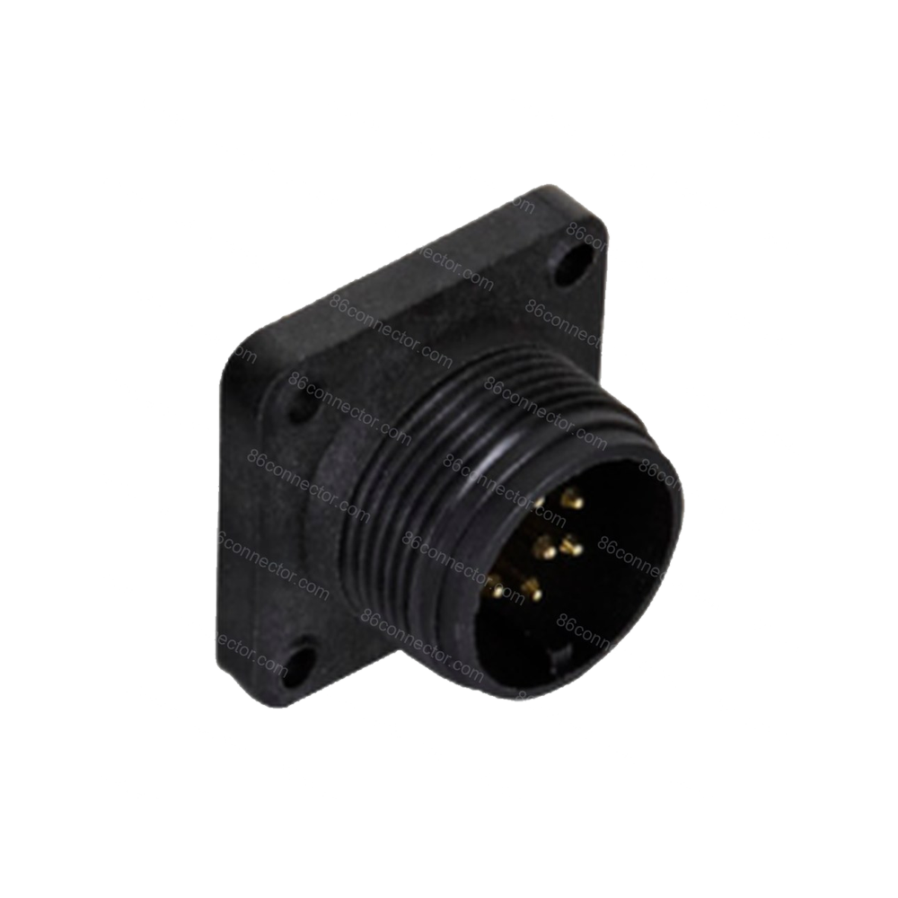 PT-J12-7H Threaded straight male socket/IP67-6+PE