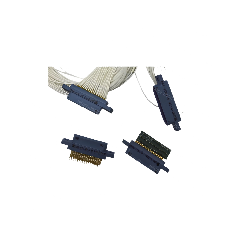J30 series plastic shell micro rectangular electrical connector (MIL-C-83513)