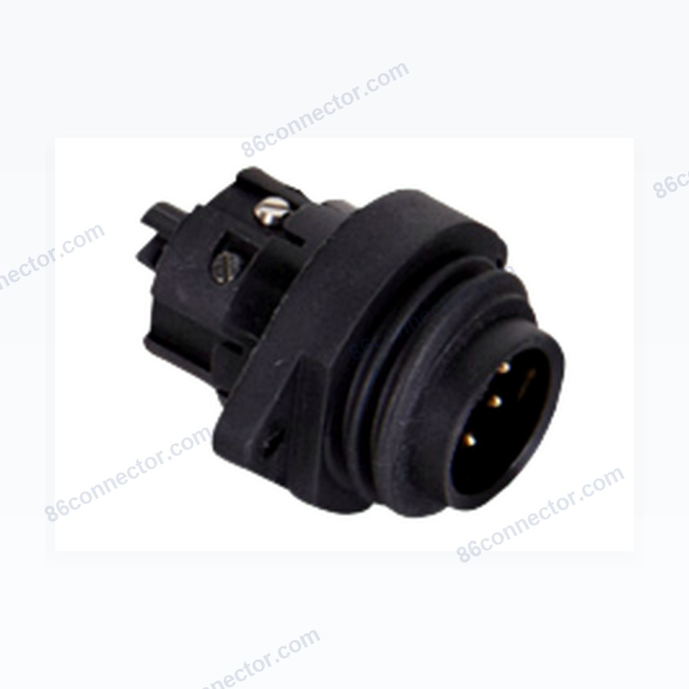 RD24-B waterproof male socket 6+PE-7pin