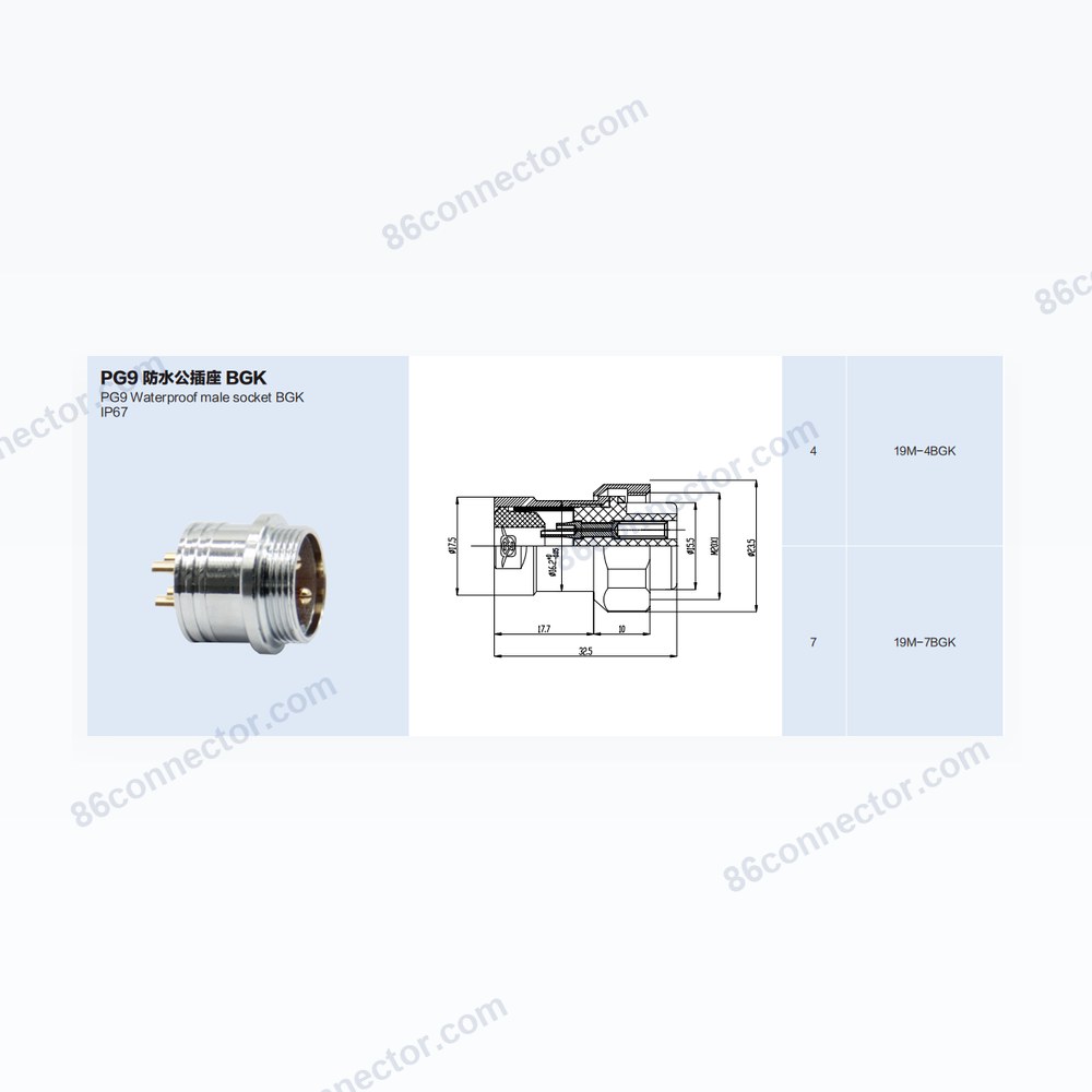 19M-BGK — Dimensions / specs