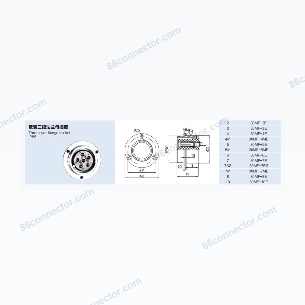 30MF-E — Dimensions / specs