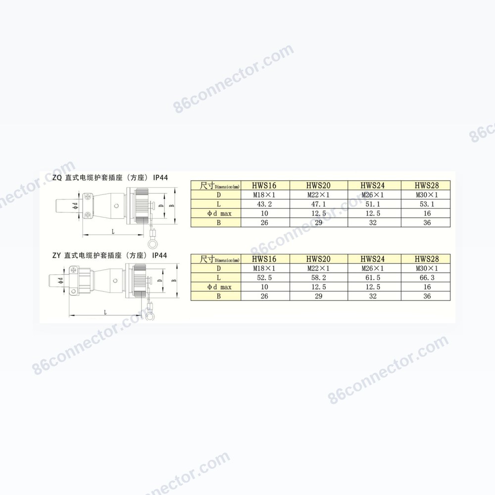 HW-ZQ — Dimensions / specs