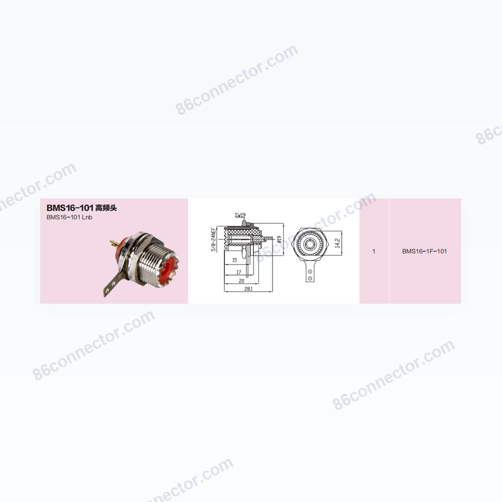 BMS16-101 — Dimensions / specs