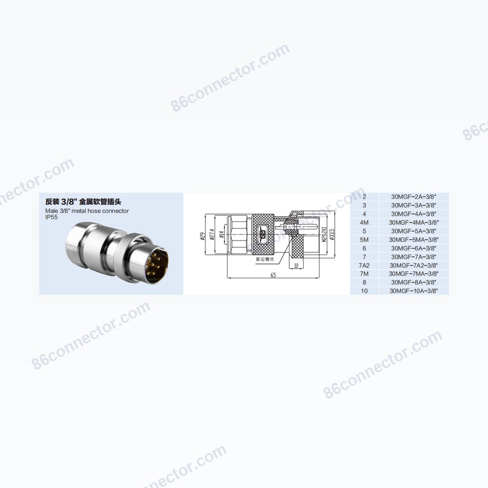30MGF-A-Reverse — Dimensions / specs