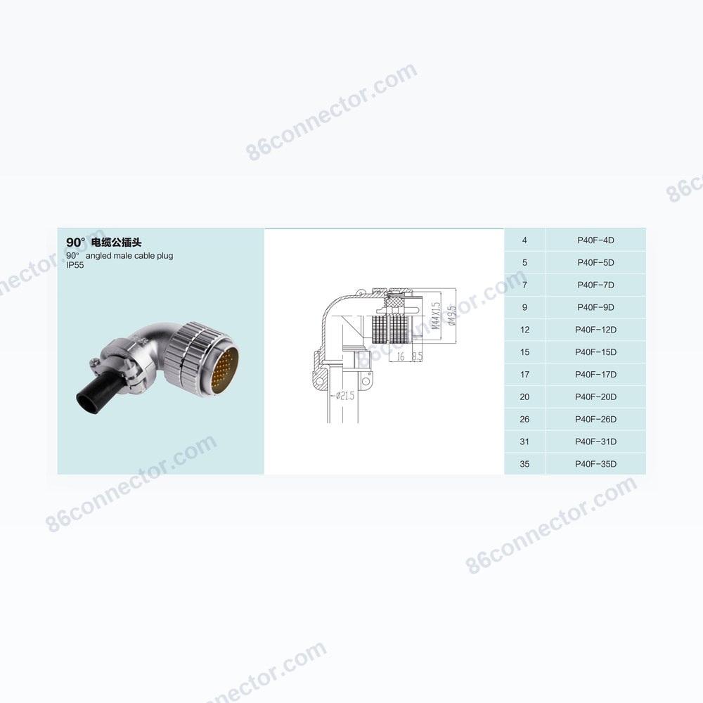 P40F-D — Dimensions / specs