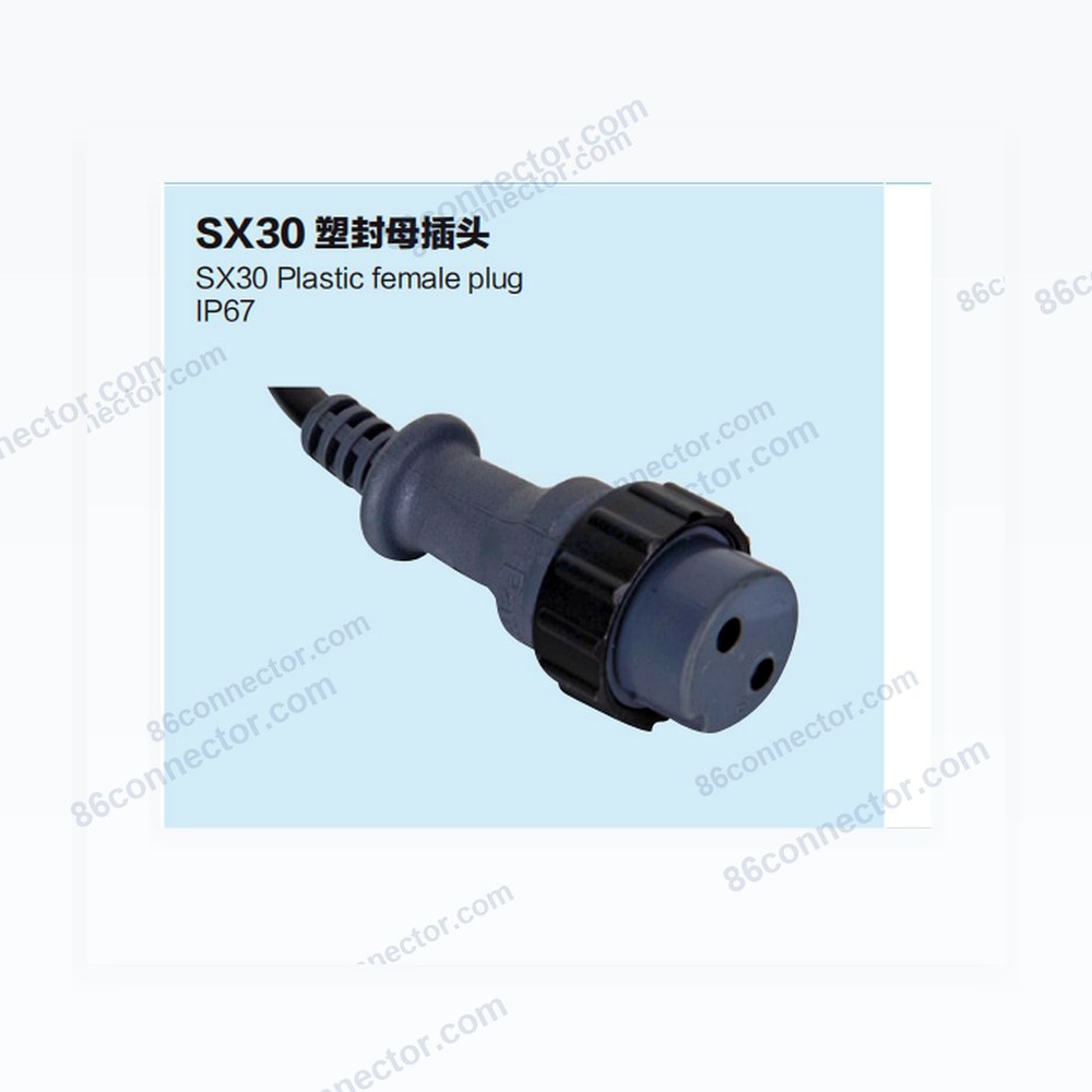 SX30 plastic female plug/IP67