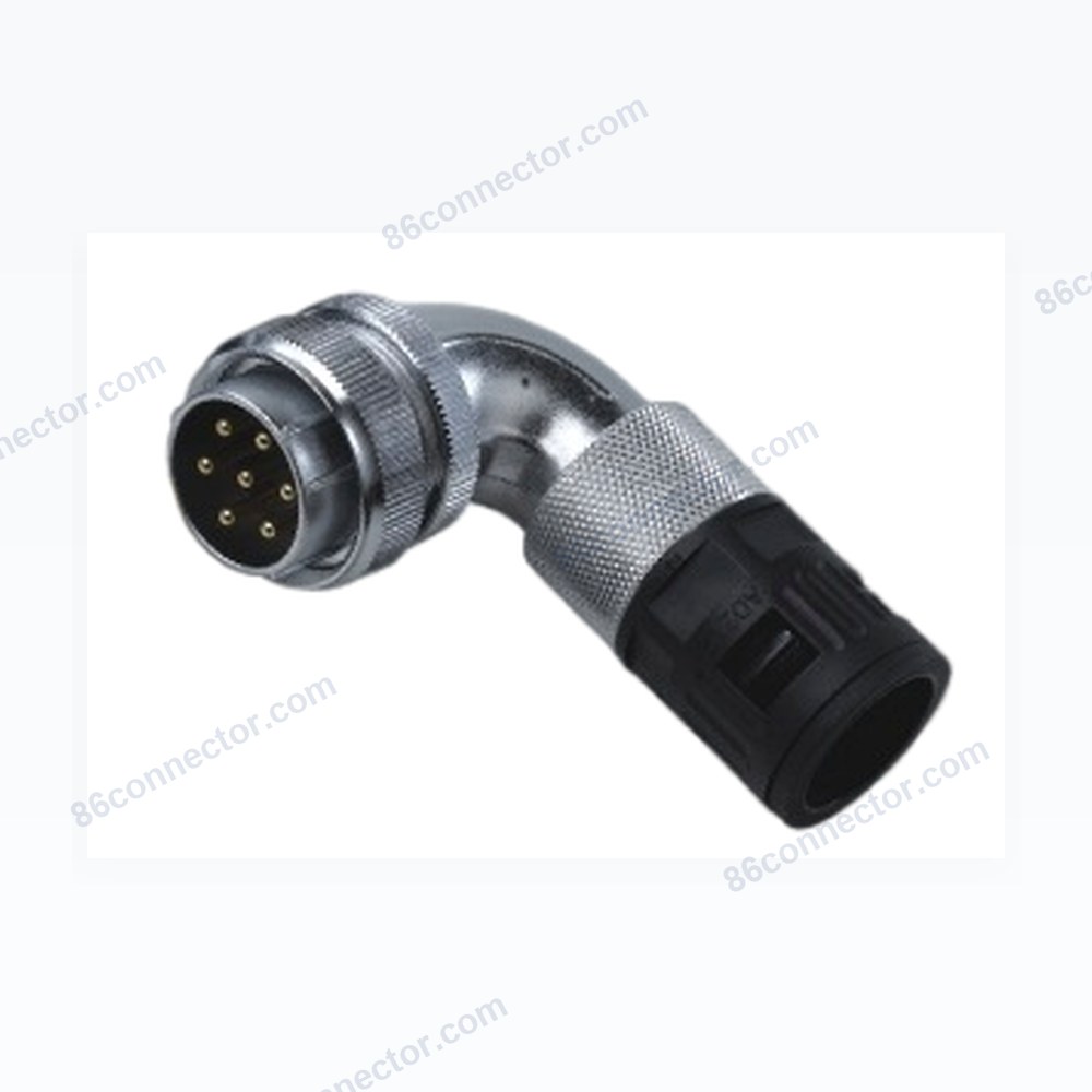 TC Curved nylon hose fixed plug/IP55