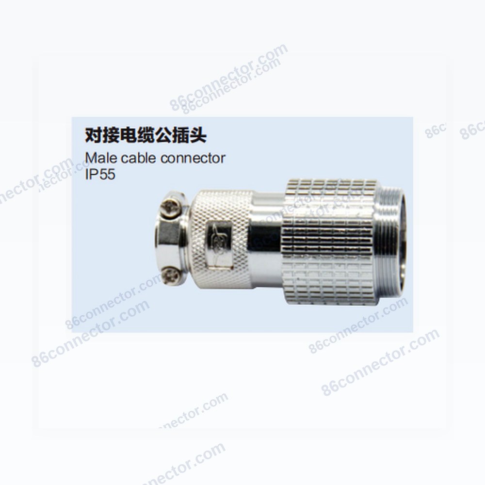 30M-K mating cable male plug IP55
