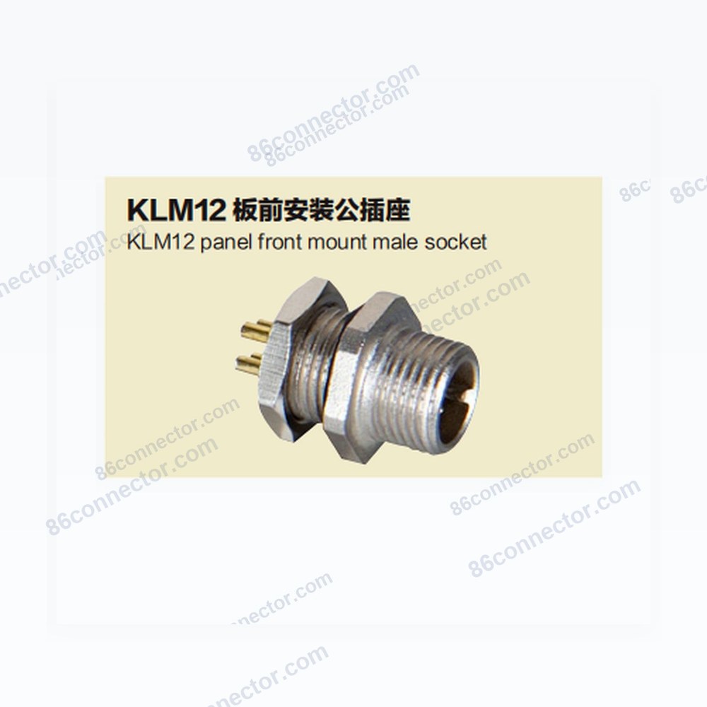 M12-KLB KLM12 KLM12 panel front mount male socket/IP67