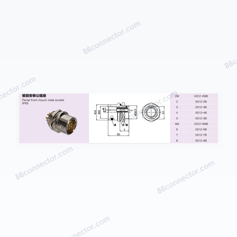 XS12 — Dimensions / specs