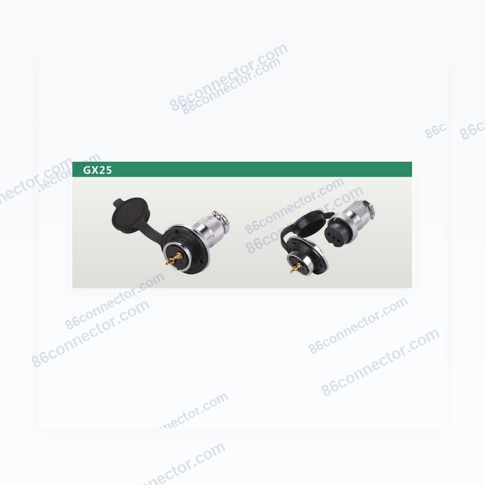 GX25 connector 2 core, 3 core, 4 core, 5 core, 6 core, 7 core, 8 core, 9 core, 10 core, 12 core aviation plug socket