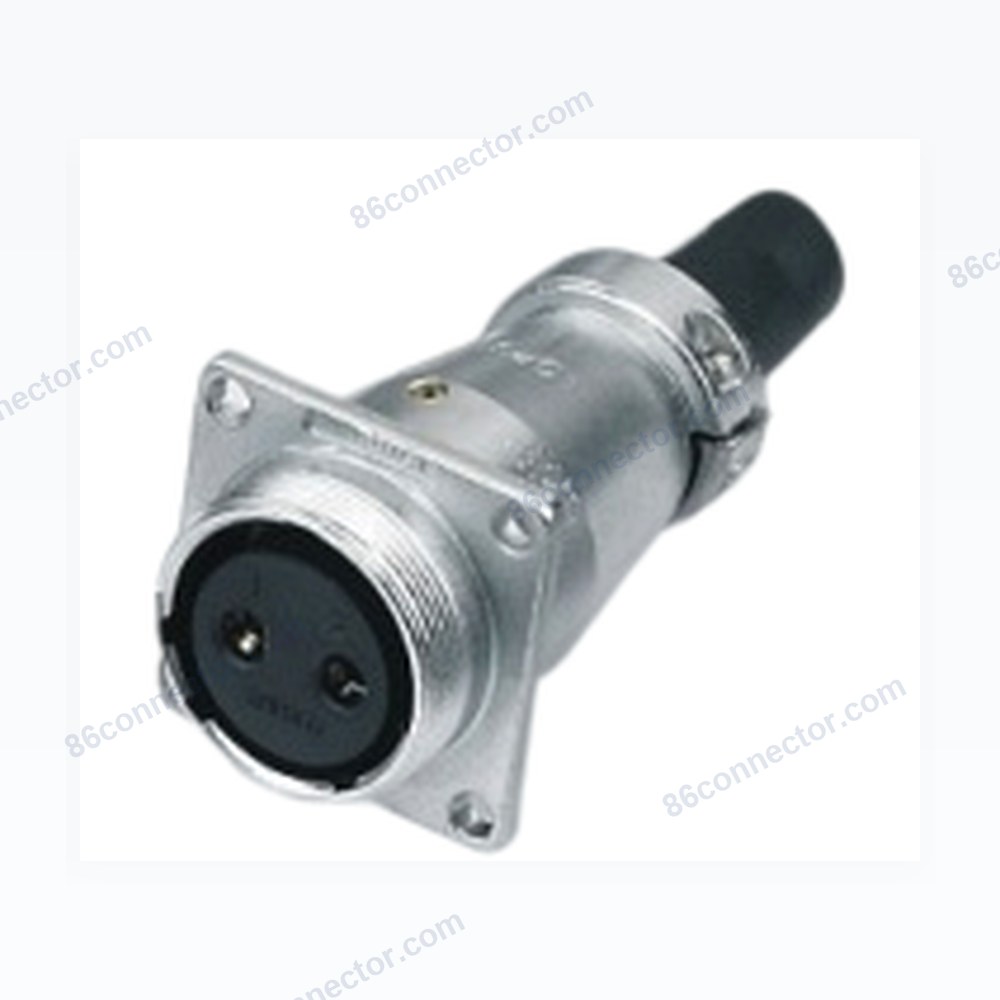AS-ZQ square ribbon flange docking socket/IP44