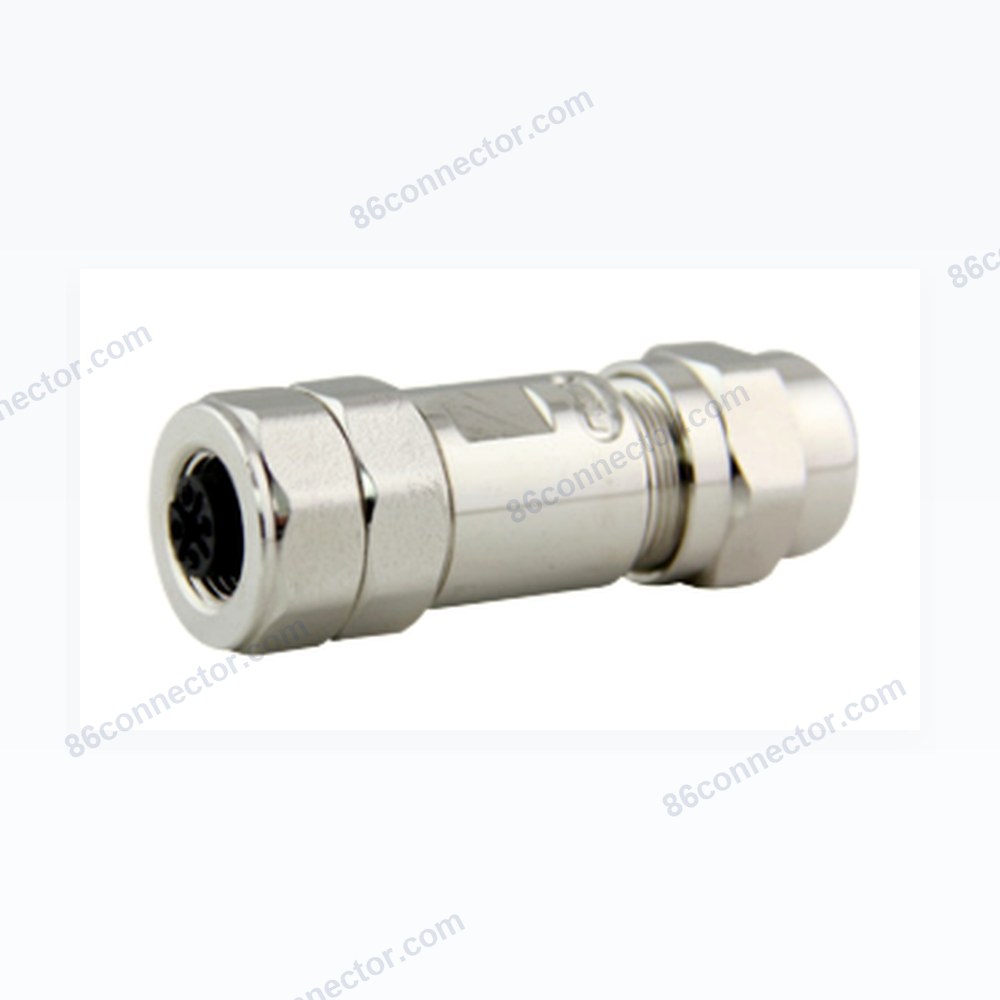 M12PB-A Straight shield female plug/IP67