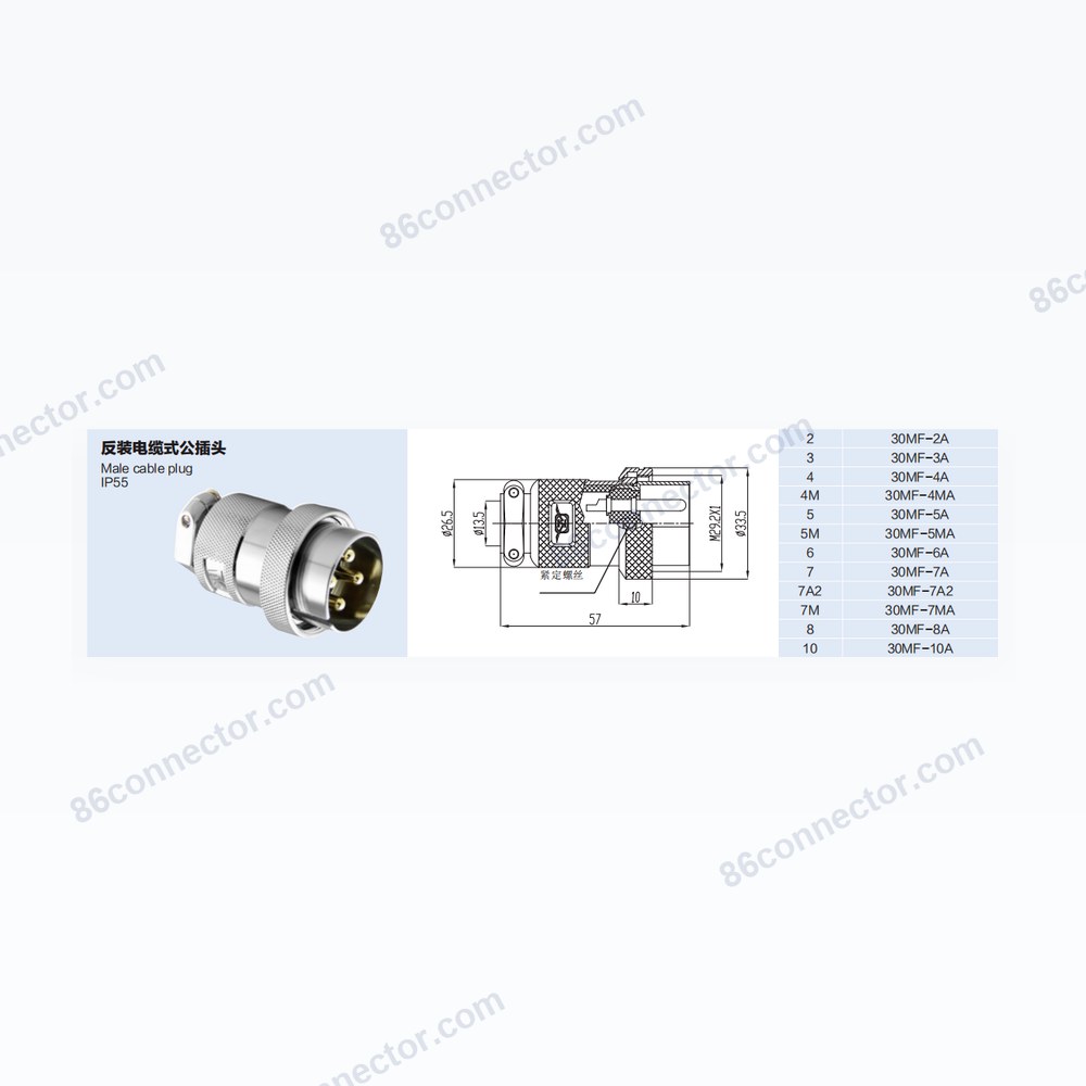 30MF-A — Dimensions / specs