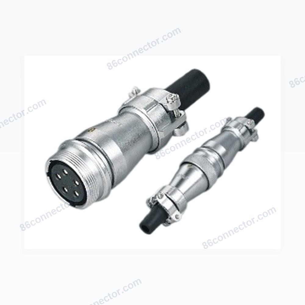 DH Straight Docking Bi-Directional Fixed Cable Plug/IP55 (Threaded/Bayonet)