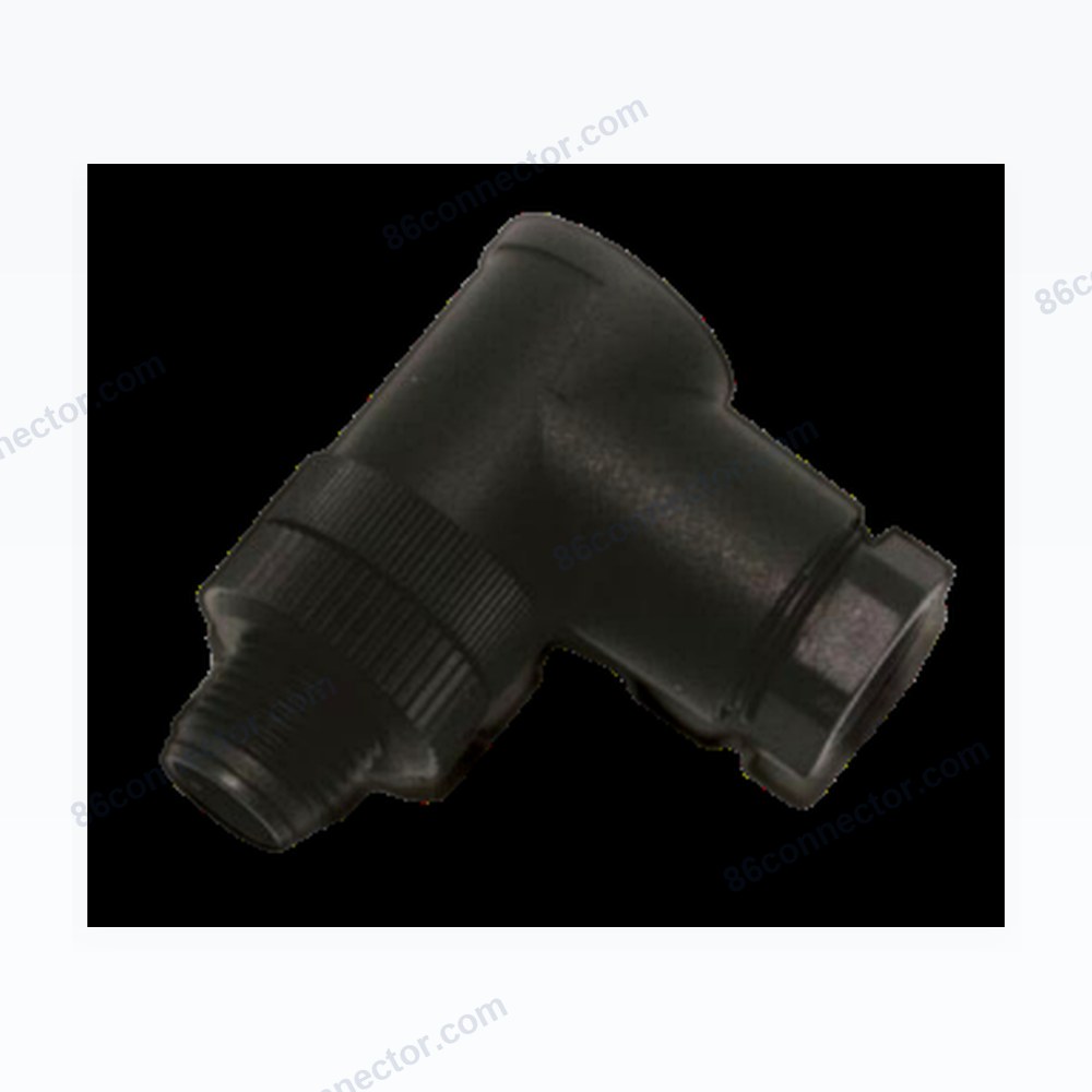 M12-12107 right-angle connector pin (male) 3-pin 4-pin 