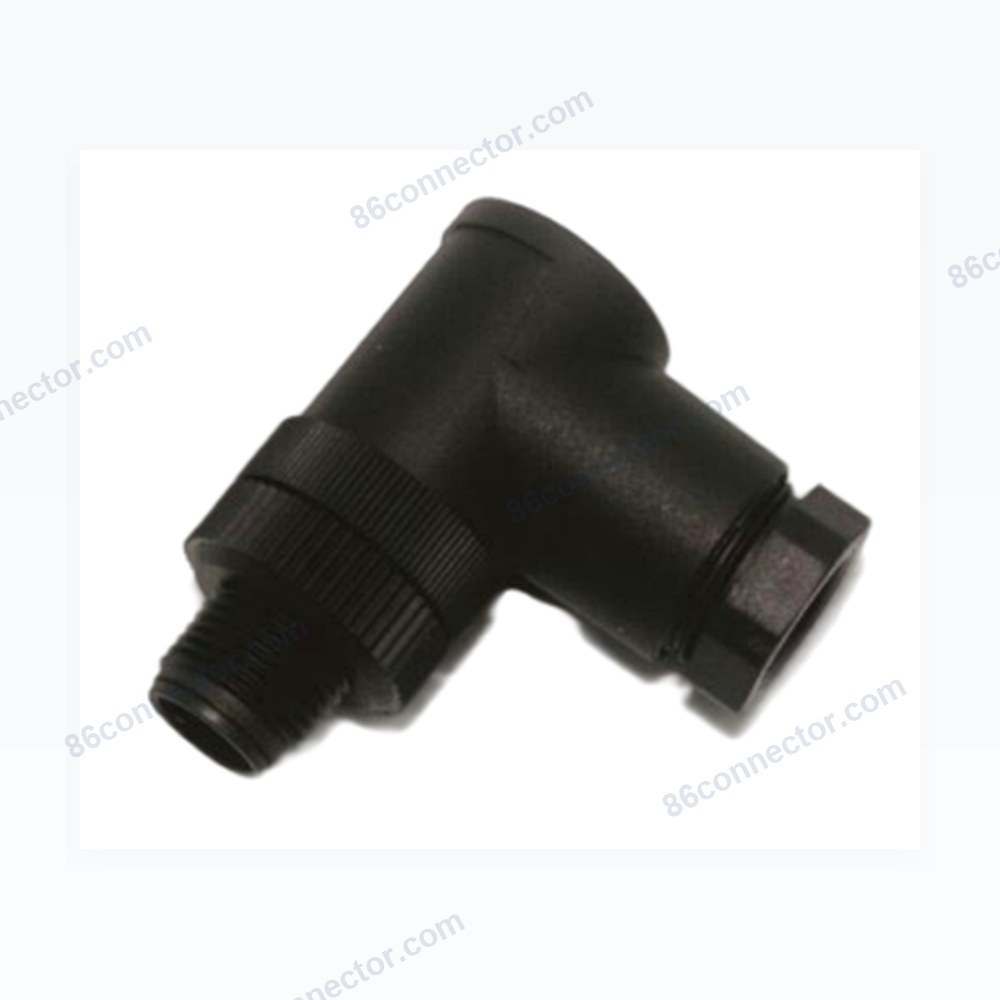 M12-12107 curved connector pin plastic lock 3-pin 4-pin 5-pin 8-pin 12-pin aviation plug socket