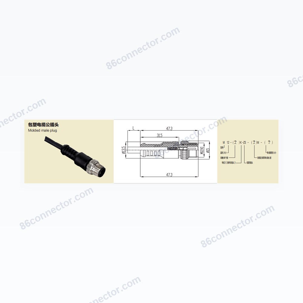 M12-K-ZS — Dimensions / specs
