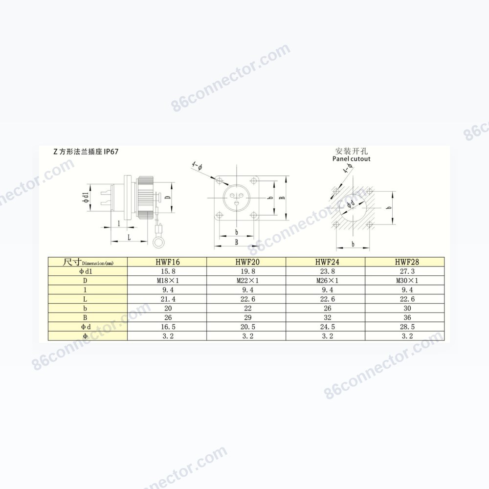 HW-Z — Dimensions / specs