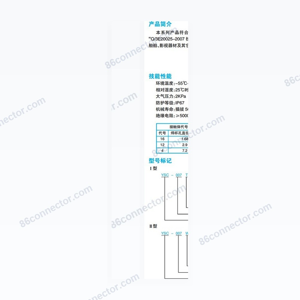 YSC — Product + drawing