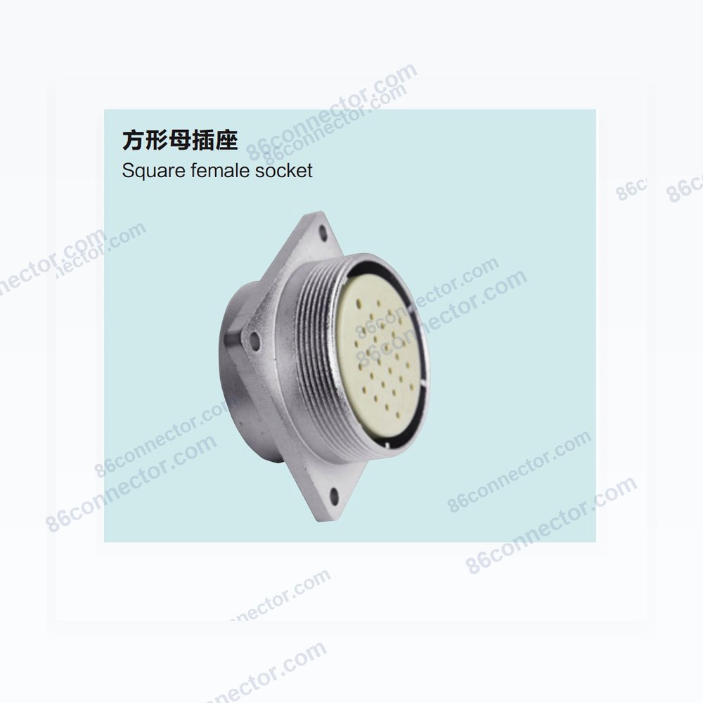 P48F-B square female socket