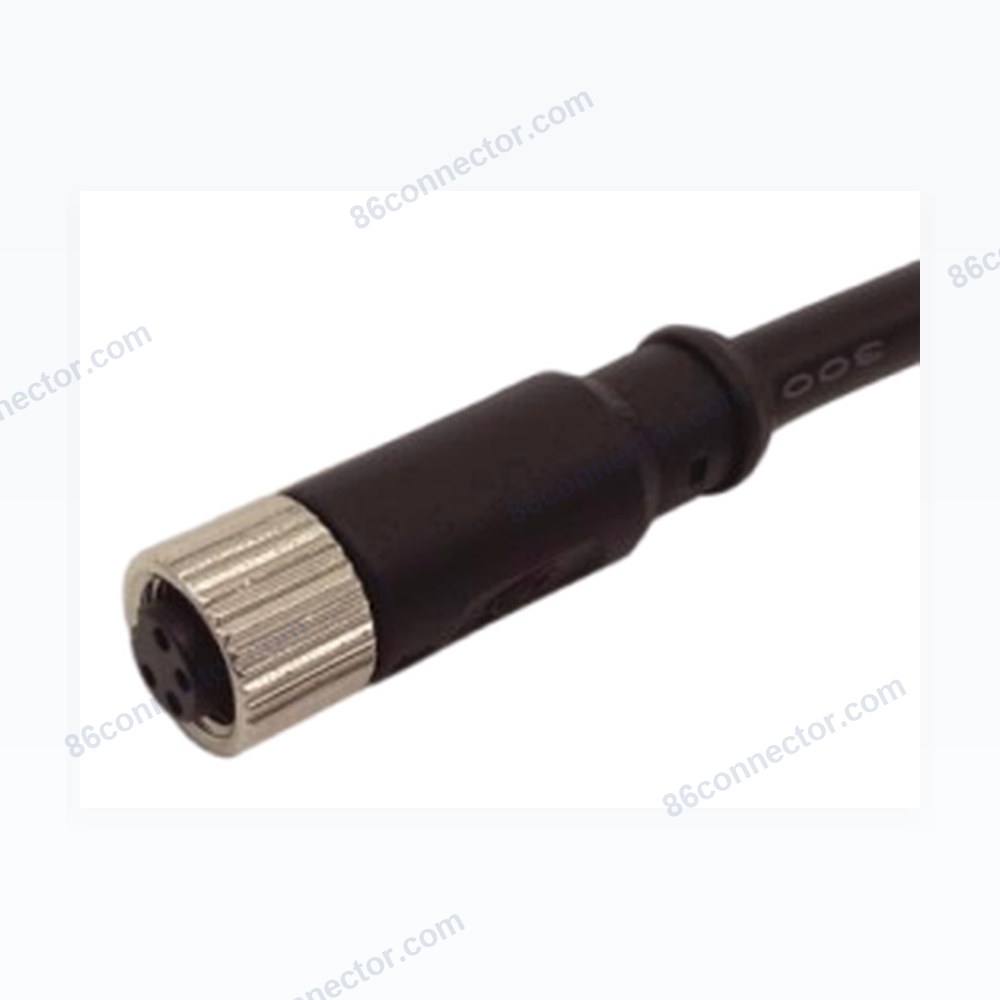 M8-13530 pouring straight connector hole with cable M8x1-3 core 4 core 5 core 6 core 8 core aviation plug socket / IP67
