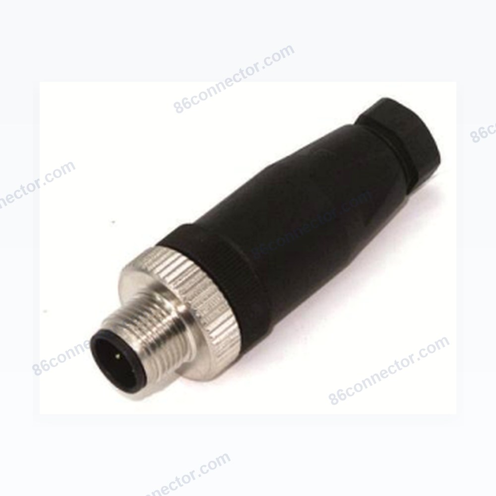 M12-12103 connector pin (male) metal lock 3-pin 4-pin 5