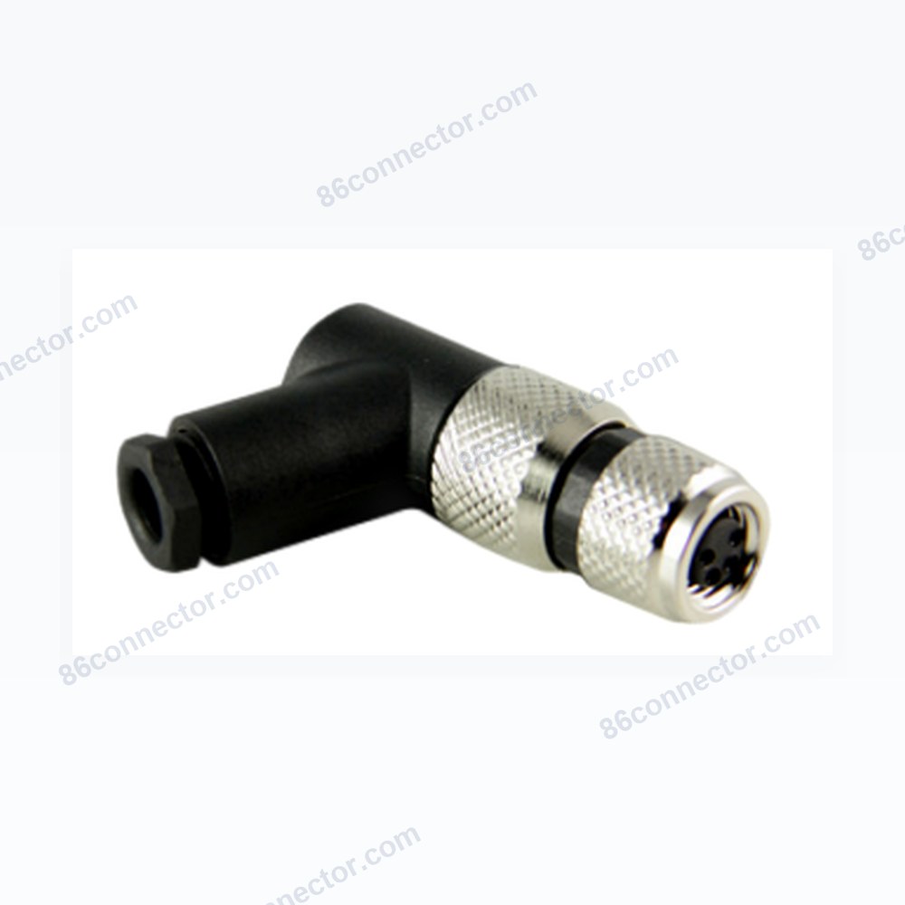 M8-D 90° cable female plug/IP67