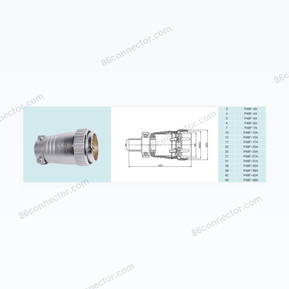 P48F-A — Dimensions / specs