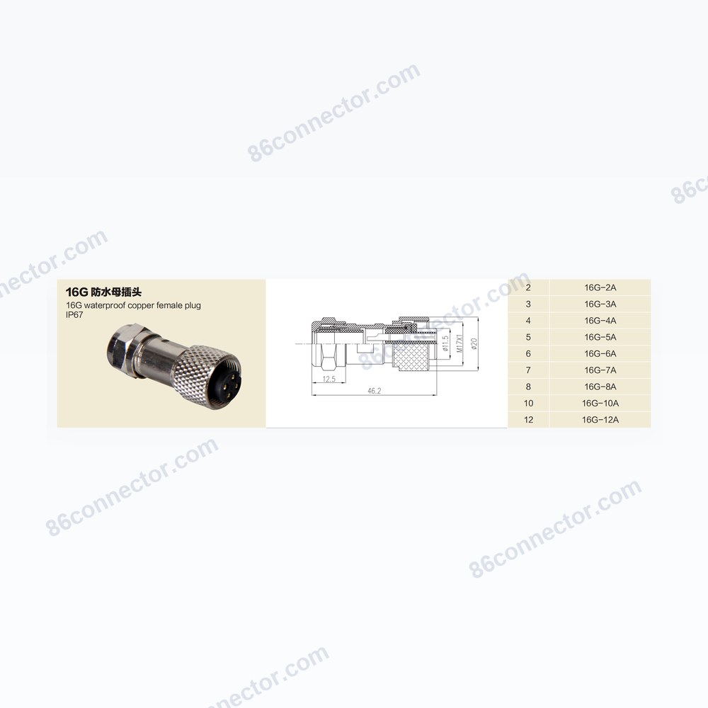 16G-A — Dimensions / specs
