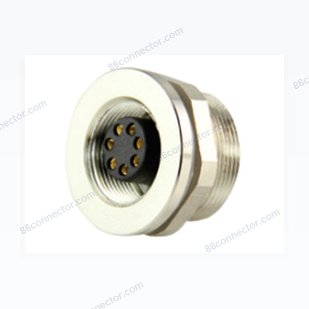 M9F-B2 Panel front mount waterproof female socket/IP67
