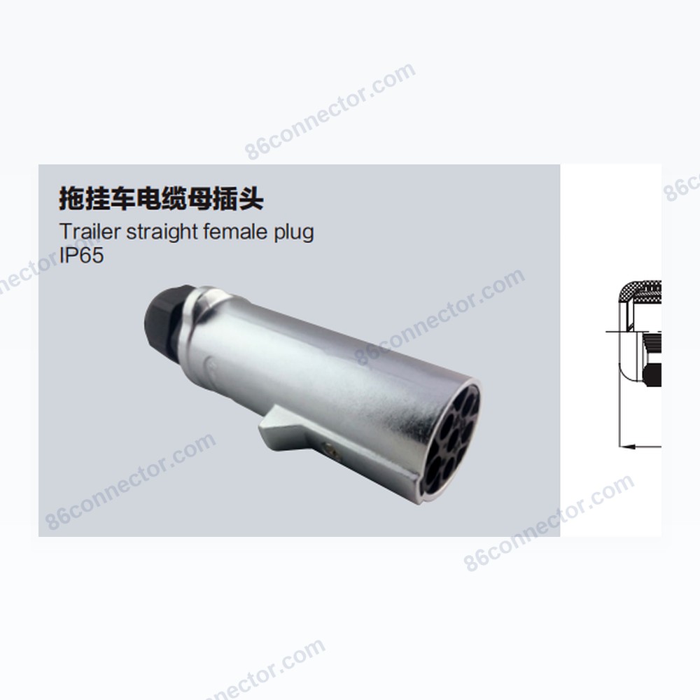 GB24N-A Trailer cable female plug/IP65