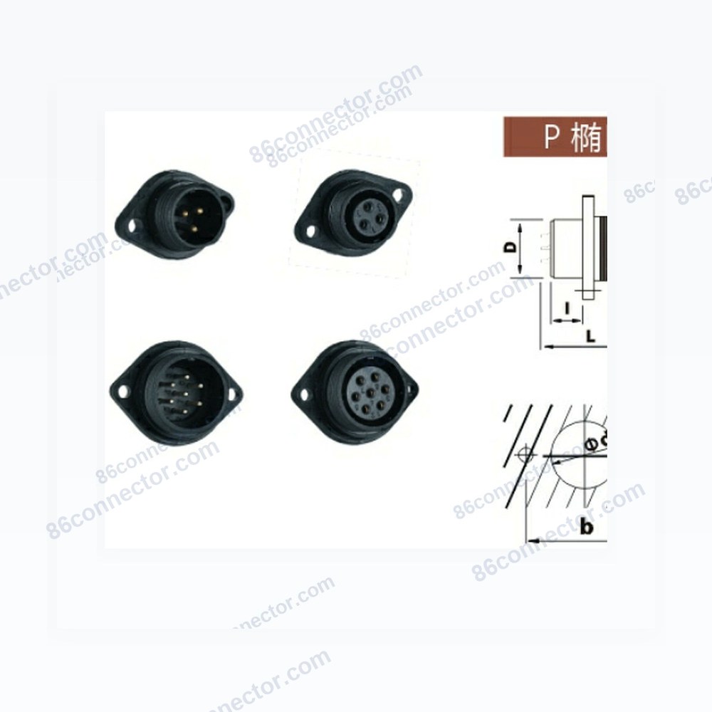 ASP-P oval socket/IP68