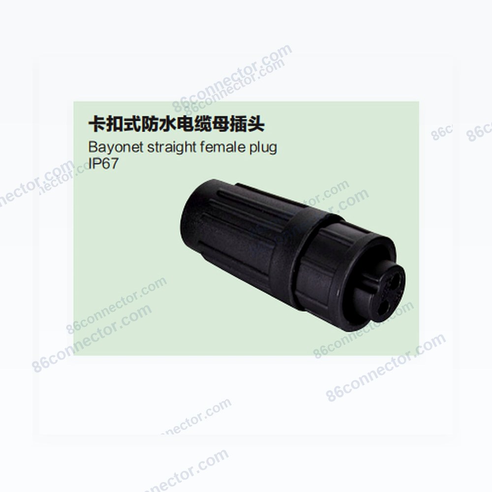Z108-A Snap-on waterproof cable female plug/IP67