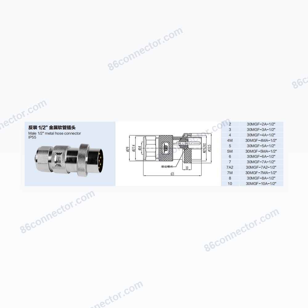 30MGF-A-Reverse — Dimensions / specs