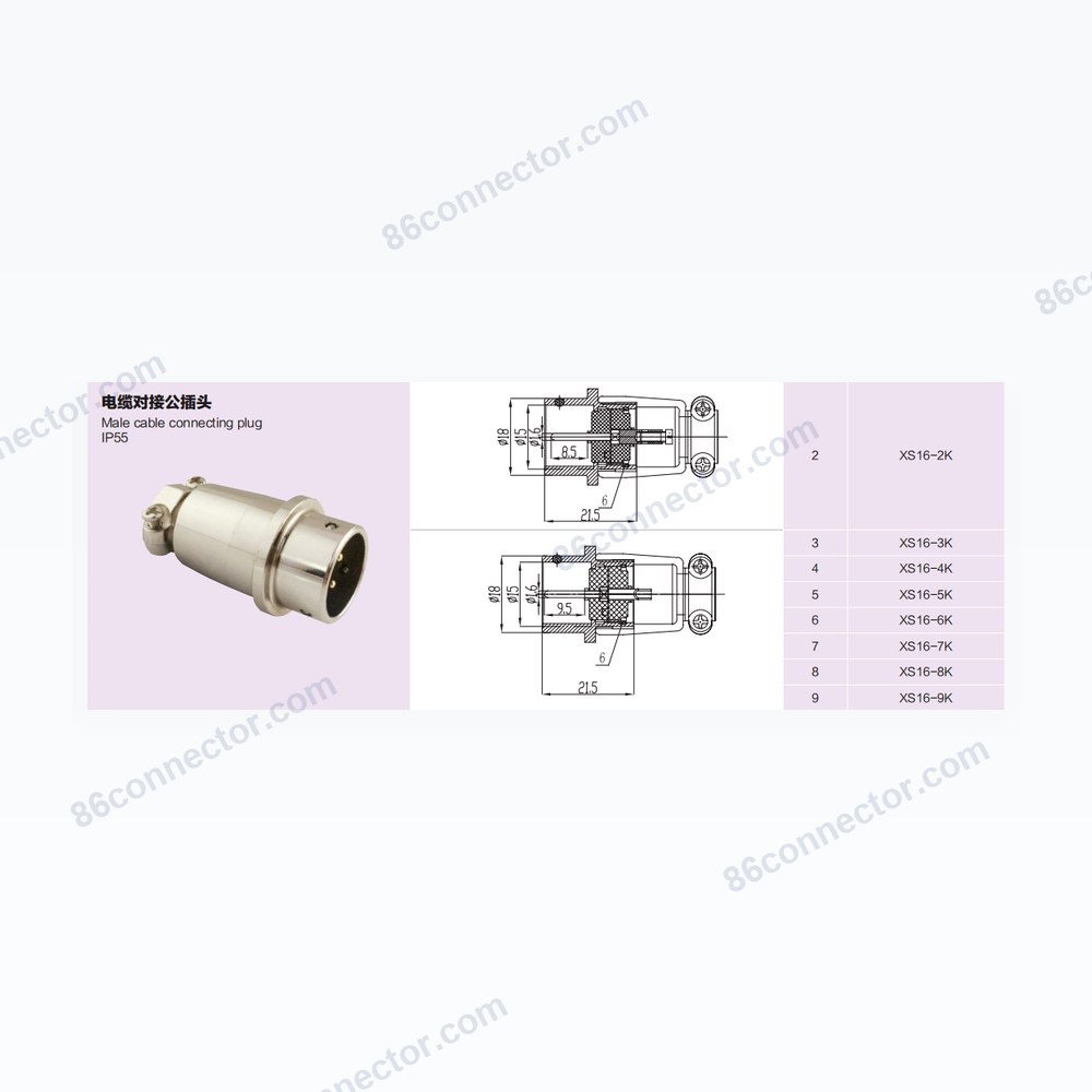 XS16 — Dimensions / specs