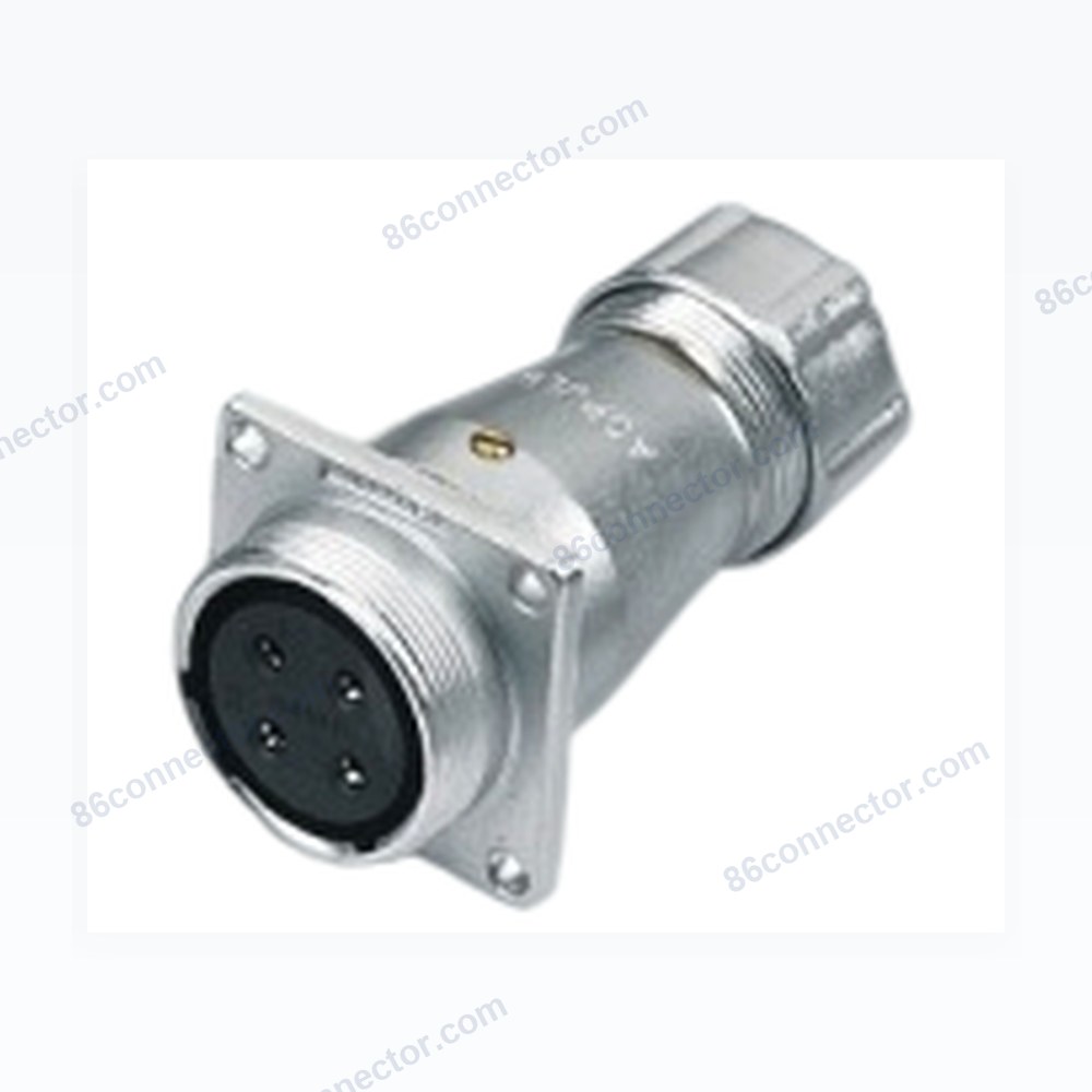 AS-ZP square reel with flanged metal hose docking socket/IP55