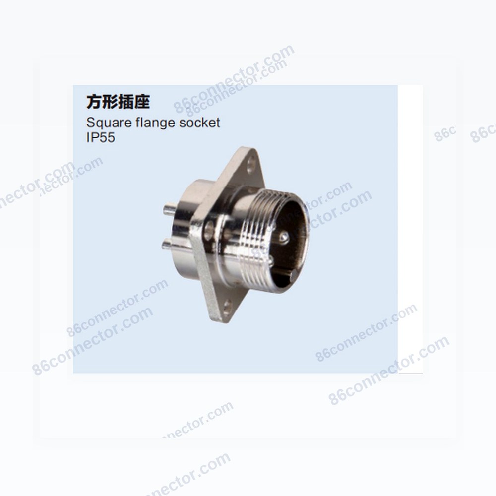 19M-H square receptacle /IP55