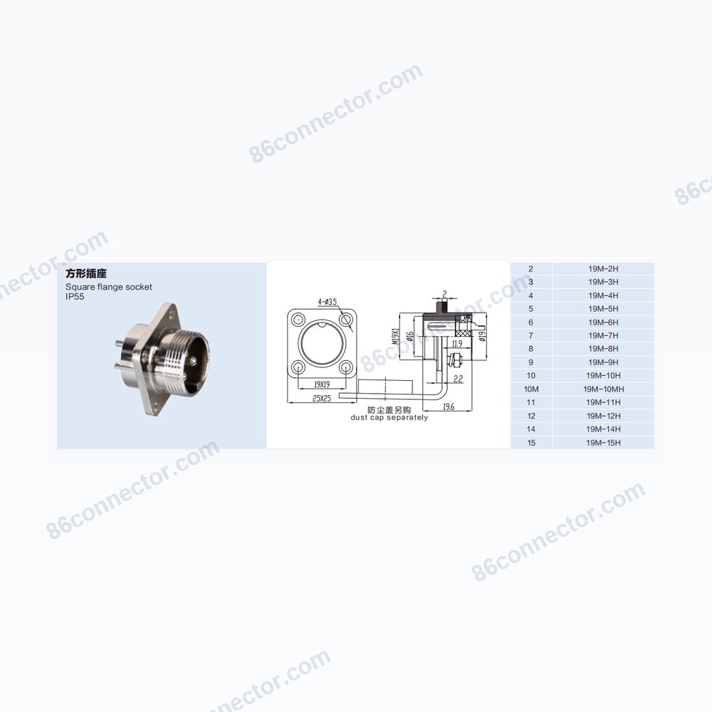 19M-H — Dimensions / specs