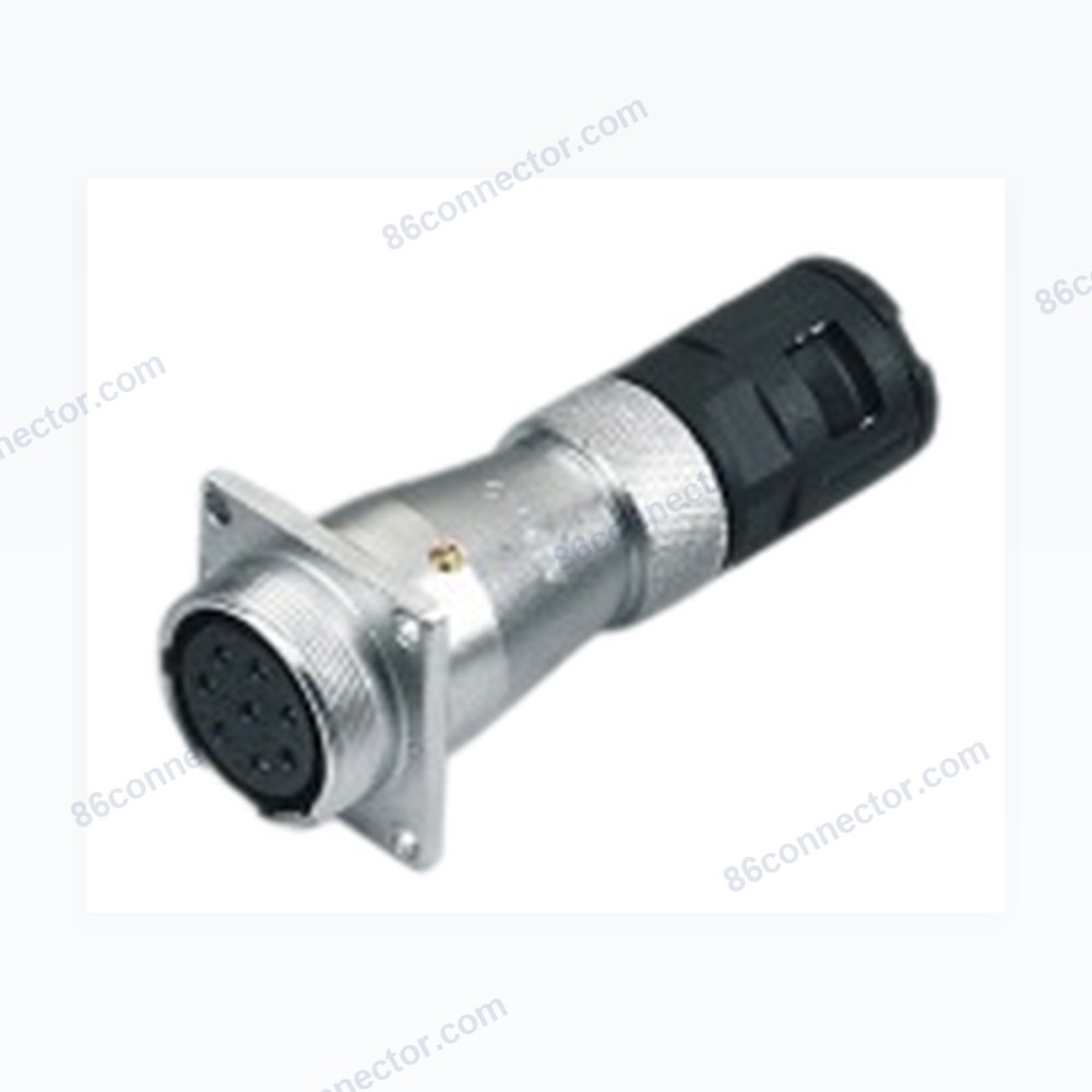 AS-ZB square reel with flanged fixed nylon hose docking socket/IP55