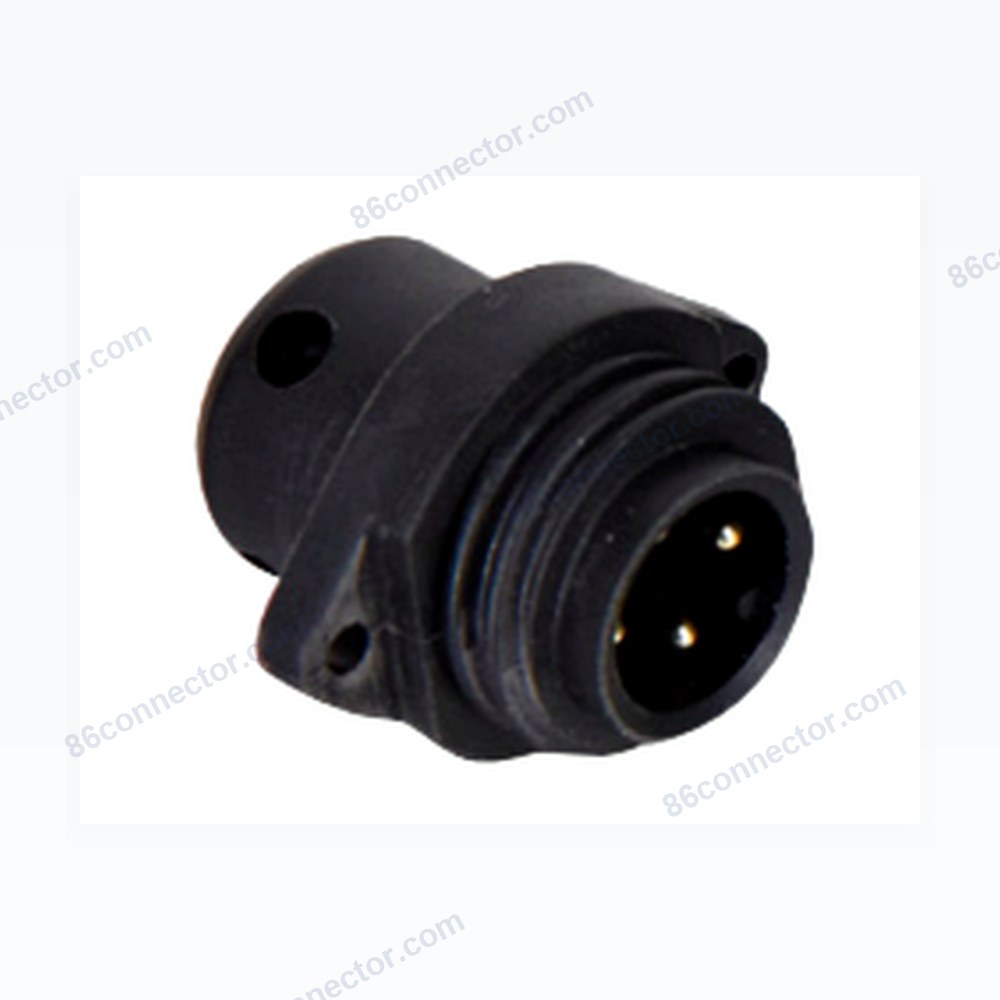 RD24-B waterproof male socket 3+PE-4pin