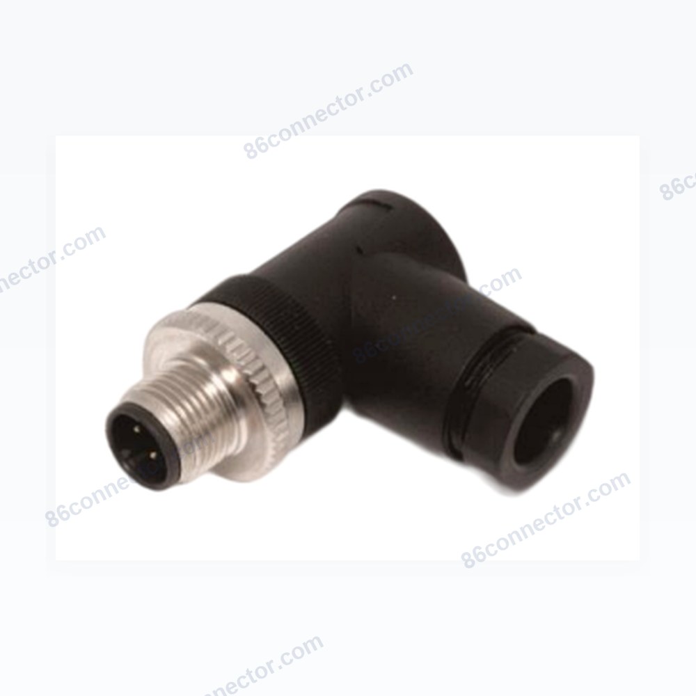 M12-12109 curved connector pin metal lock 3-pin 4-pin 5-pin 8-pin 12-pin aviation plug socket