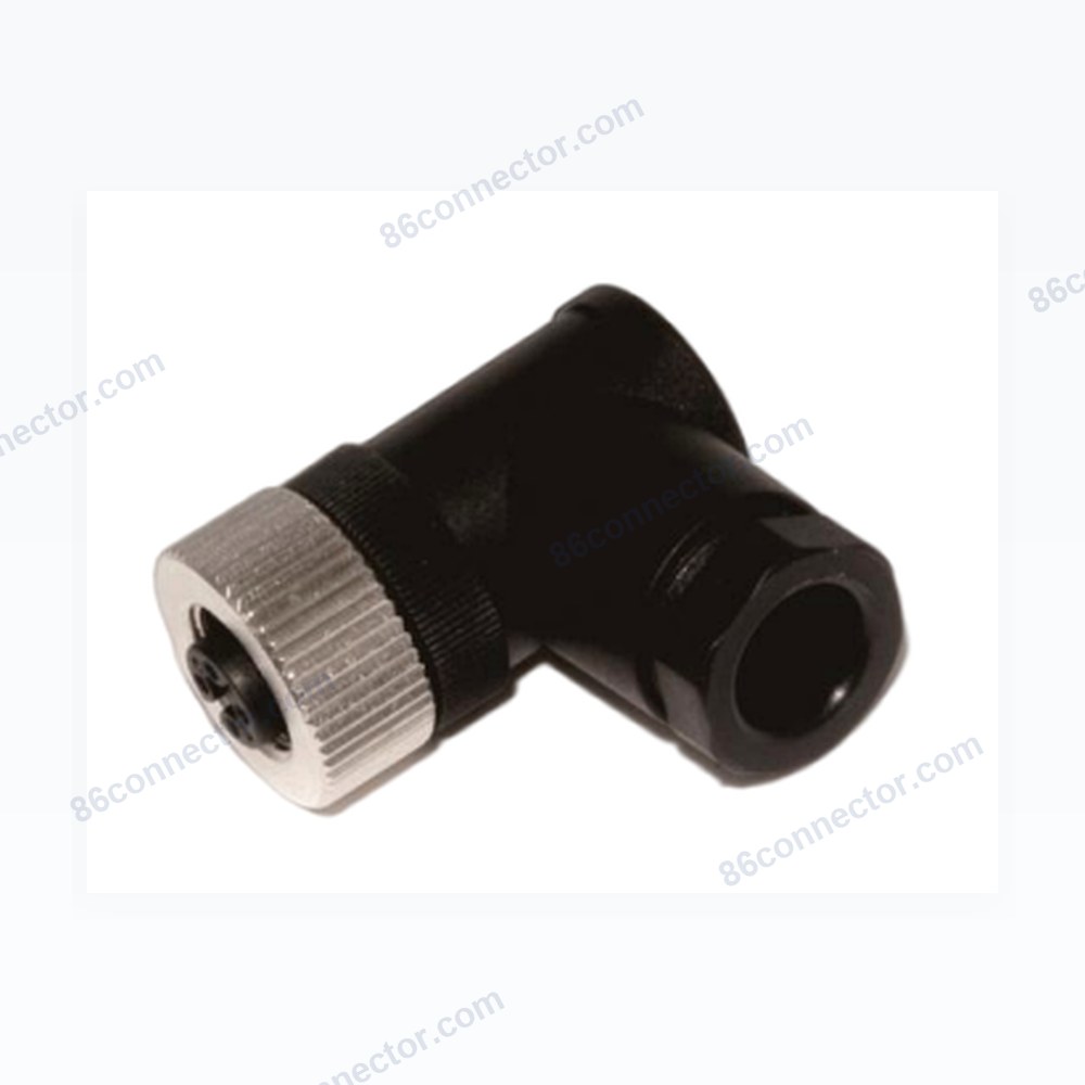 M12-12110 curved connector hole metal lock 3-pin 4-pin 5-pin 8-pin 12-pin aviation plug socket