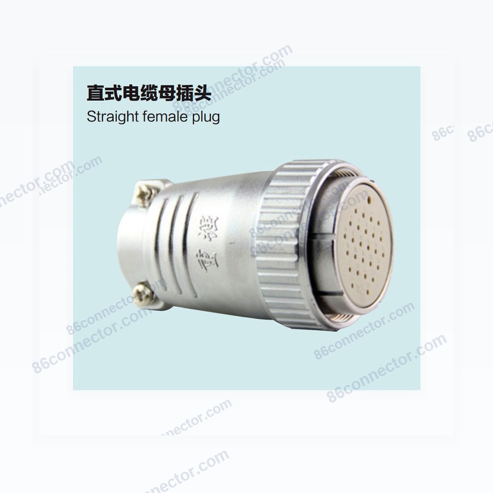 P48-A straight cable female plug